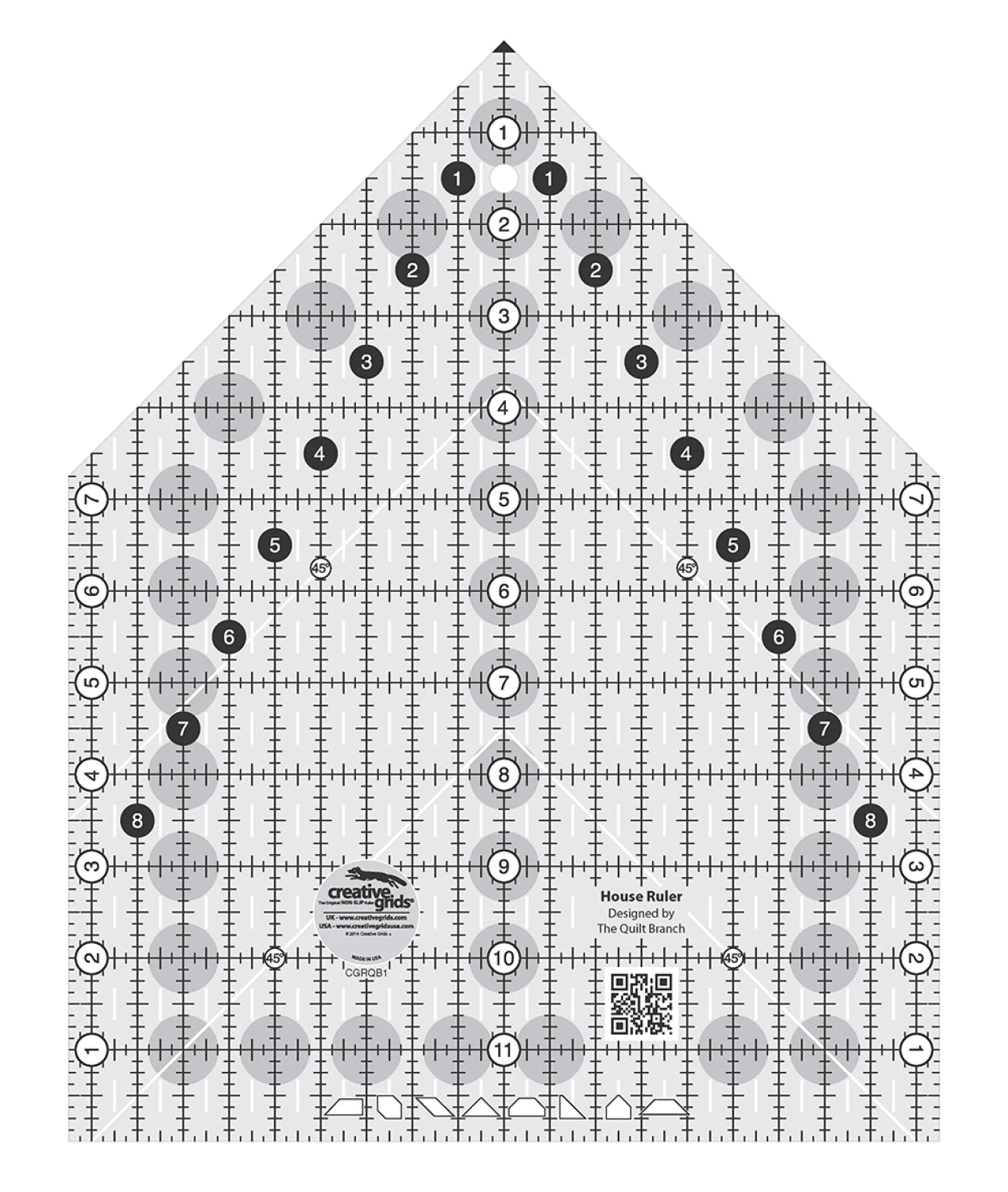 Creative Grids House Ruler 9-1/2in x 12in