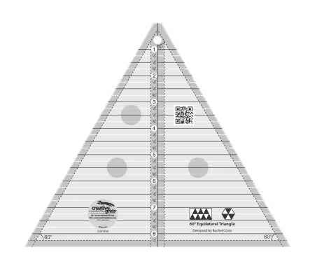 Creative Grids Quilt Ruler 60 Degree 8-1/2in Triangle # CGRT60