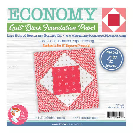 4in Economy Quilt Block Foundation Papers # ISE-7007