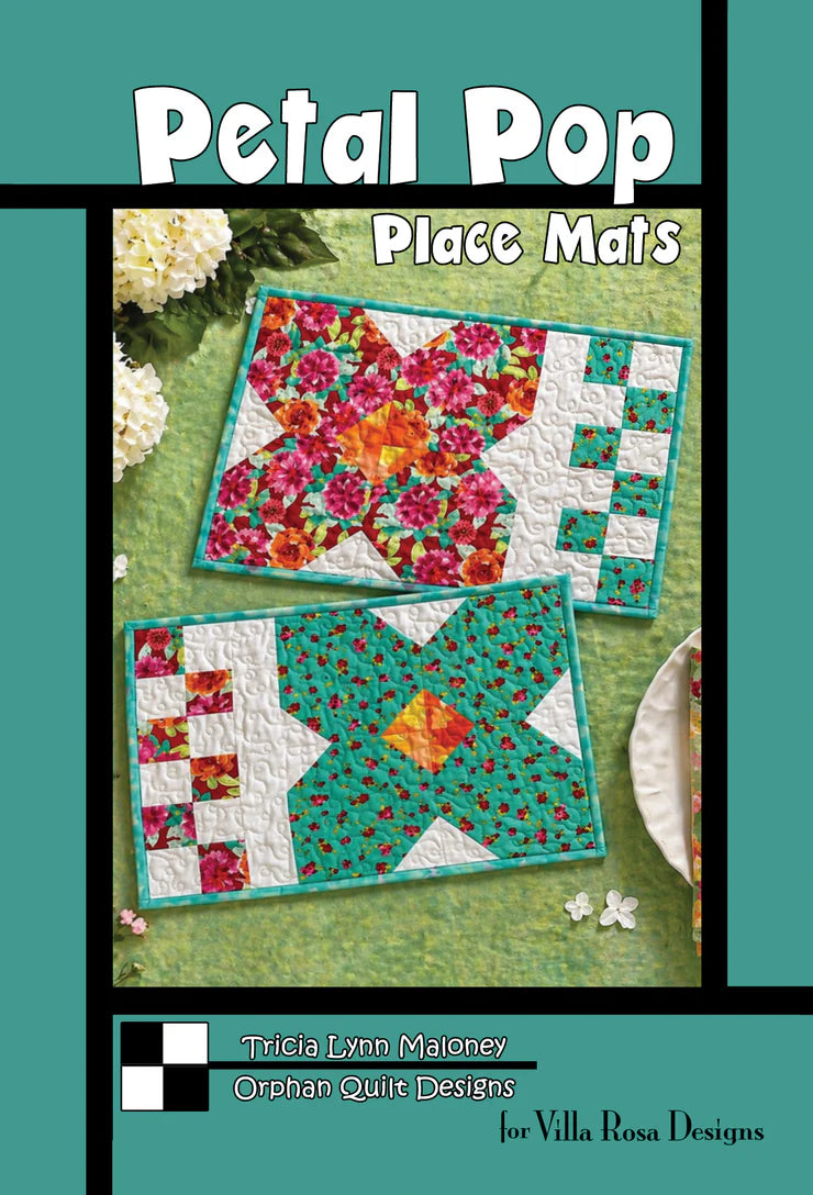 Orphan Quilts PETAL POP PLACE MATS 12"x18" (makes 2)