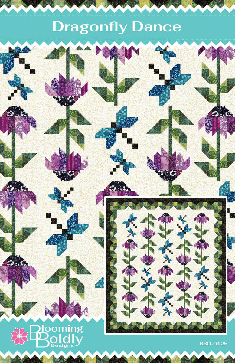 Blooming Boldly Designs Dragonfly Dance Quilt Pattern