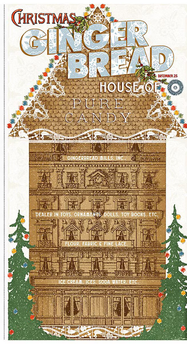 Gingerbread Gingerbread House Panel SKU: P17840-PANEL