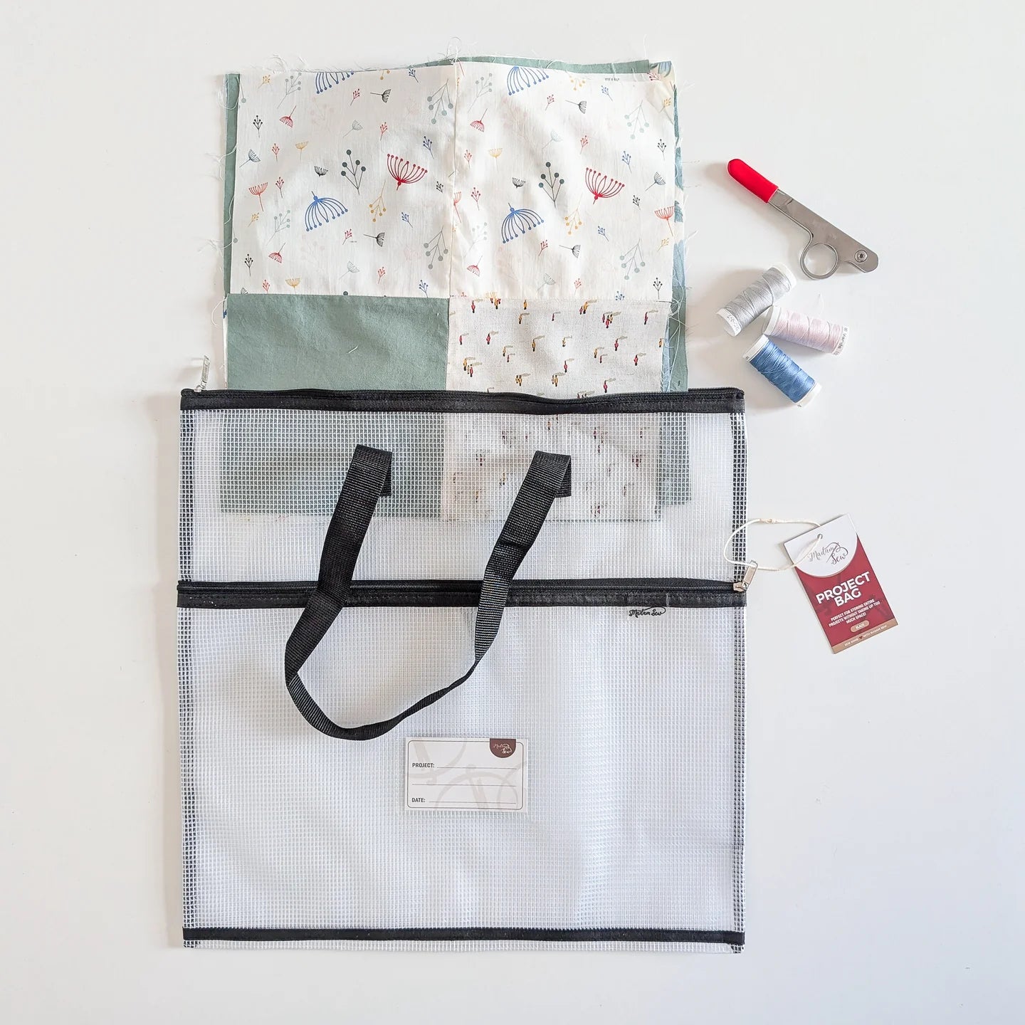 Project Bag - Store Everything for Your Project in One Place - Black