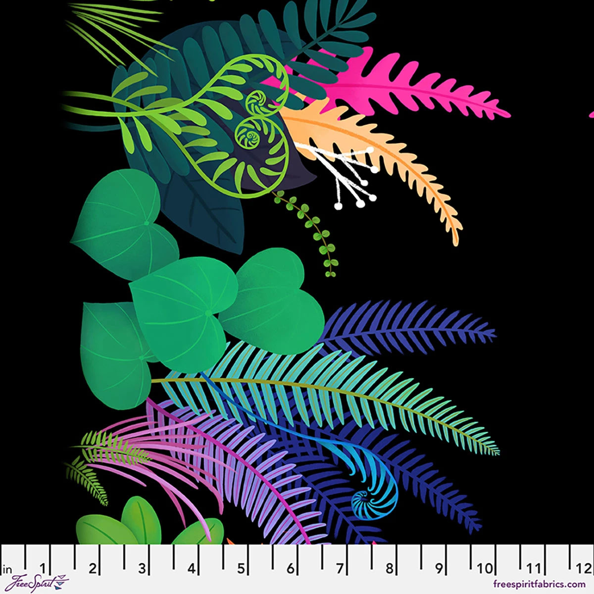 Fern Curl Border - Black || Love Under the Stars