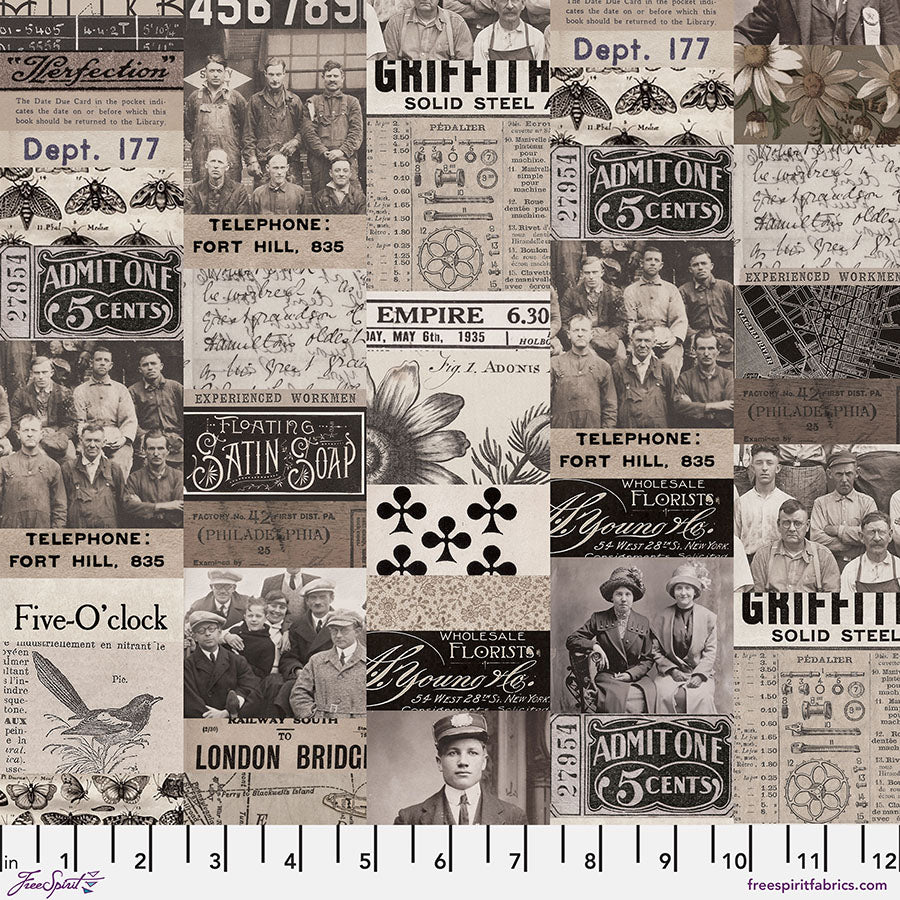 Charcoal Collage - Charcoal || Palette Charcoal by Tim Holtz