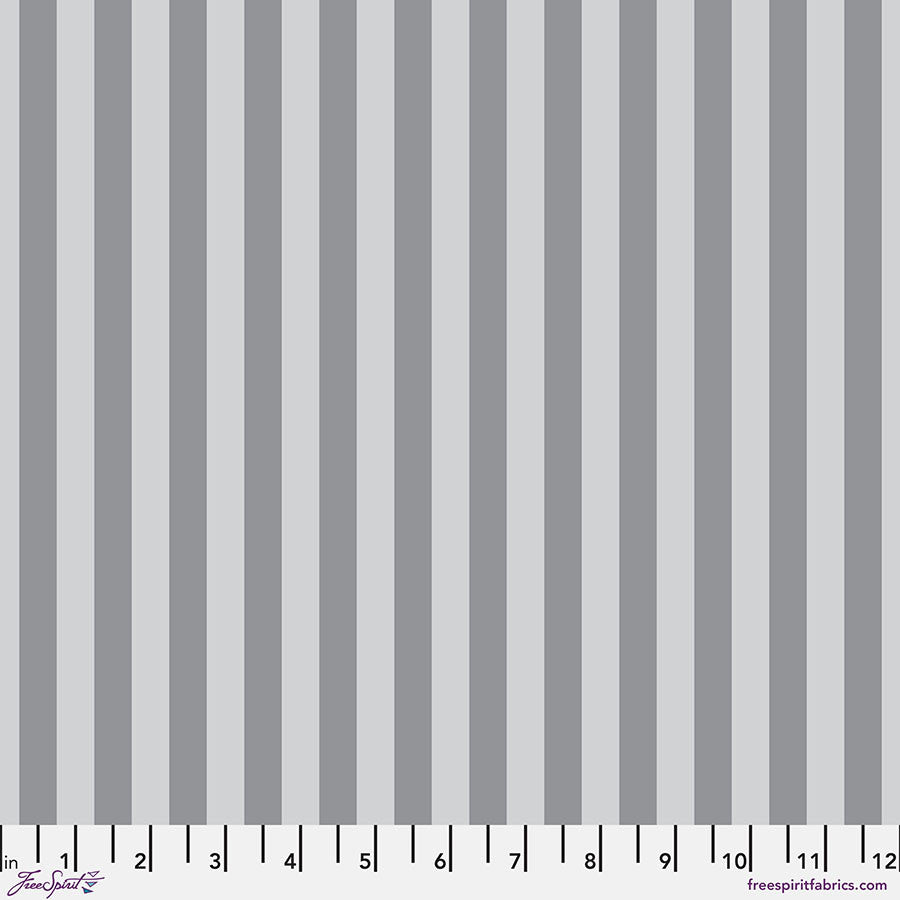 Tent Stripe - Fog || True Colors Graywork by Tula Pink