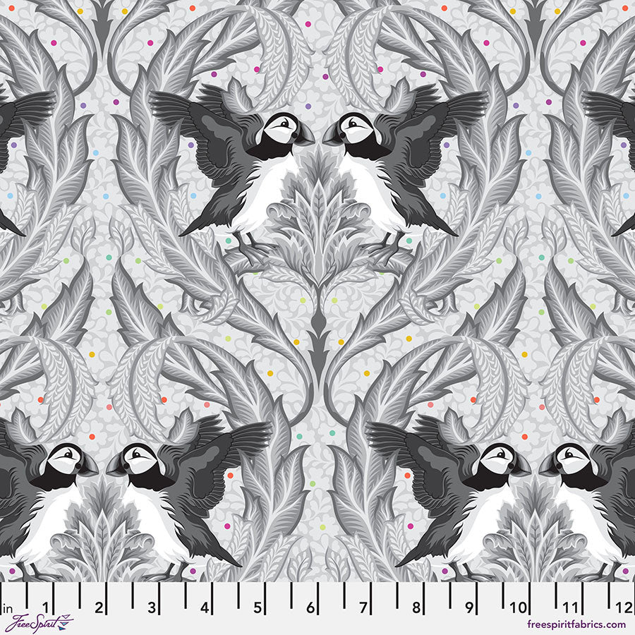 Huffin & Puffin - Whisper || Graywork by Tula Pink