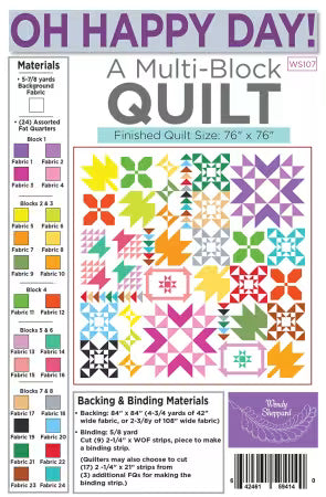 Wendy Sheppard Oh Happy Day! Quilt Pattern