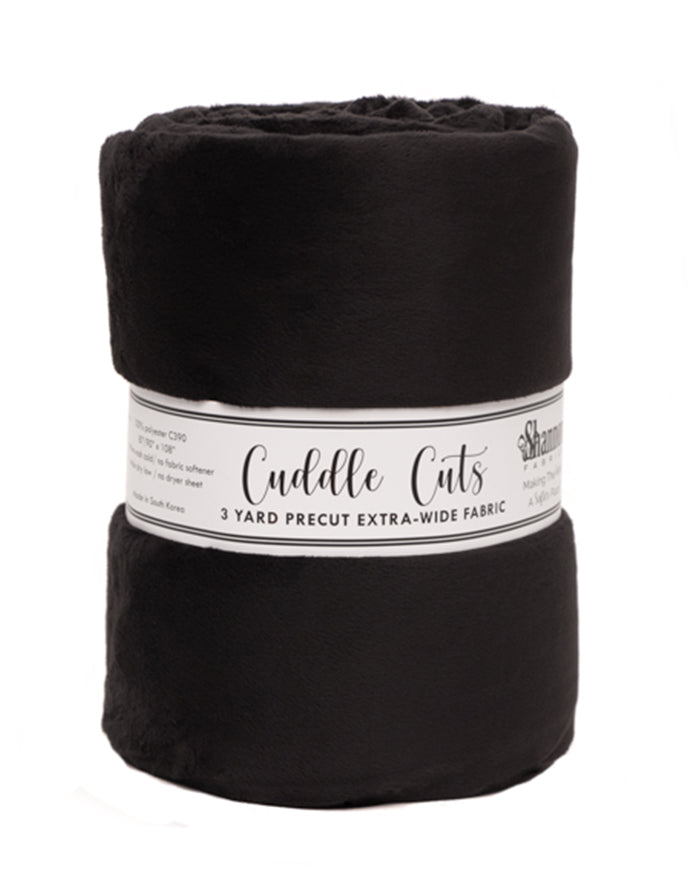 3 Yard Cuddle 110" Cut Black