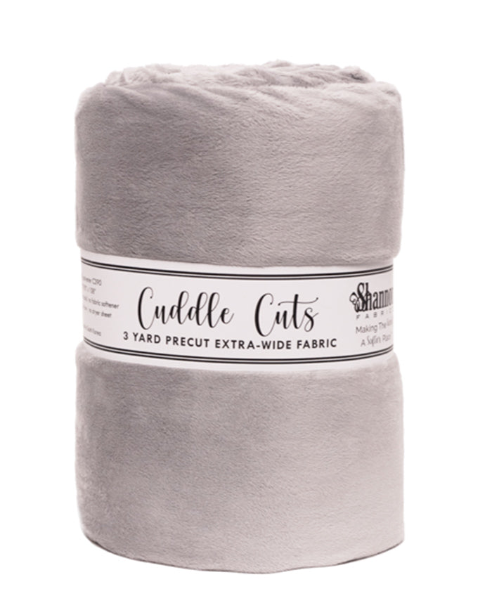 3 Yard Cuddle 110" Cut Silver