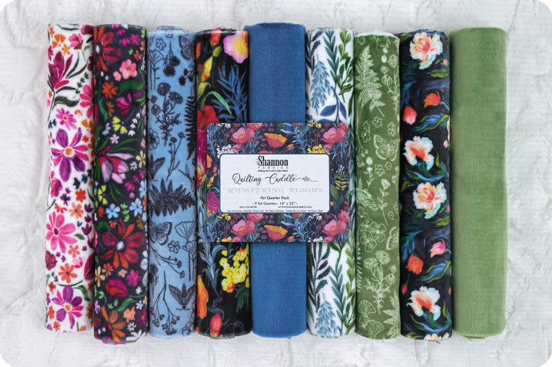 Quilting Cuddle® Fat Quarter Pack Whispering Blooms Vibrant