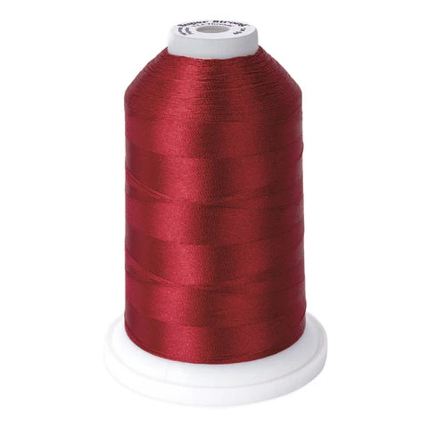 Yli Super Strong 40 wt. Poly Machine Quilting Thread Barn Red 8013
