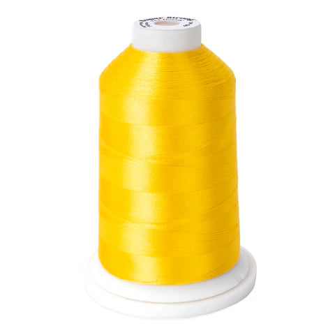 Yli Super Strong 40 wt. Poly Machine Quilting Thread Yellow 8027