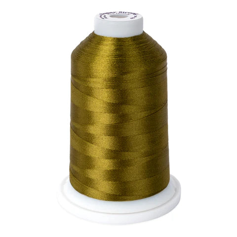 Yli Super Strong 40 wt. Poly Machine Quilting Thread Olive 8040