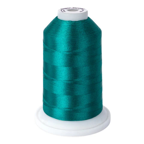 Yli Super Strong 40 wt. Poly Machine Quilting Thread Teal 8049