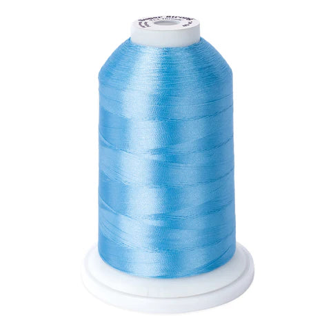 Yli Super Strong 40 wt. Poly Machine Quilting Thread Light Blue 8055