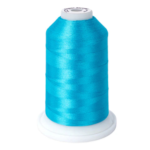 Yli Super Strong 40 wt. Poly Machine Quilting Thread Cyan 8056