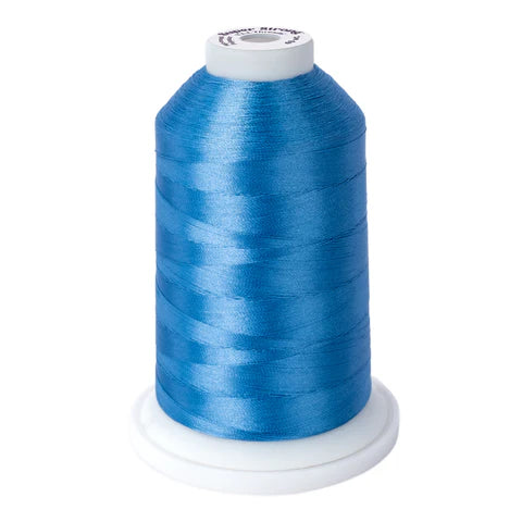 Yli Super Strong 40 wt. Poly Machine Quilting Thread Medium Blue 8063