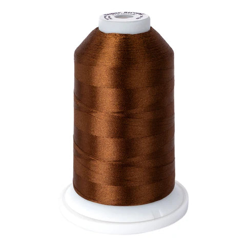 Yli Super Strong 40 wt. Poly Machine Quilting Thread Brown 8115