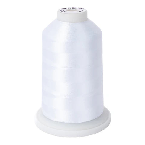 Yli Super Strong 40 wt. Poly Machine Quilting Thread Fluorescent White 8132