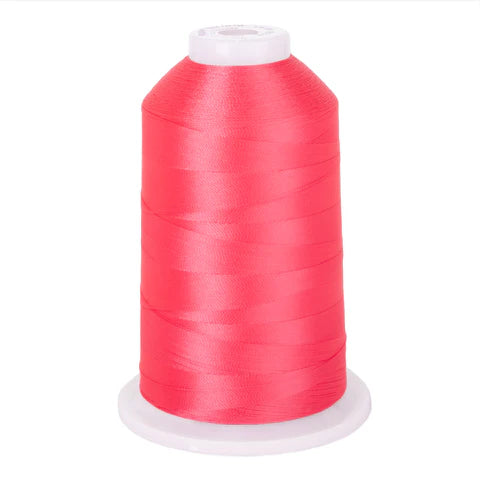 Yli Super Strong 40 wt. Poly Machine Quilting Thread Fluorescent Pink 8133