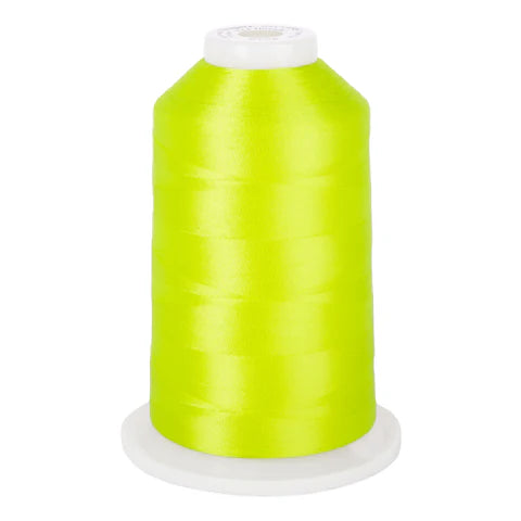 Yli Super Strong 40 wt. Poly Machine Quilting Thread Fluorescent Yellow 8135